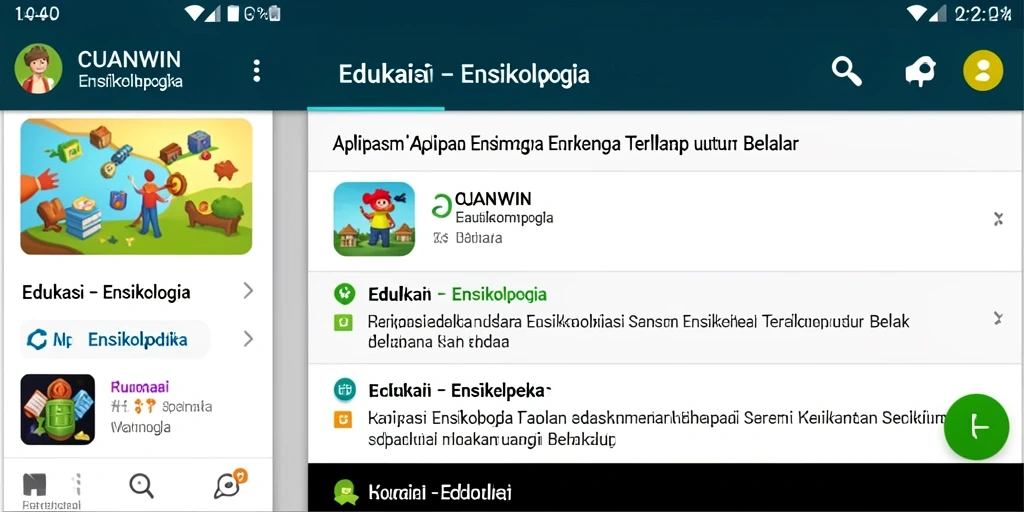 Antarmuka aplikasi CUANWIN yang menarik dan informatif.