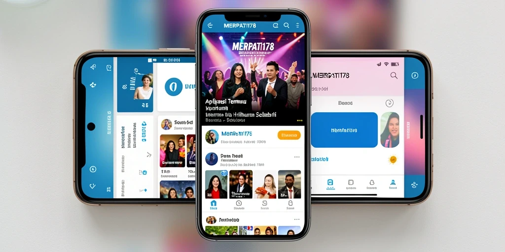 Antarmuka menarik dengan berita terkini tentang selebriti.