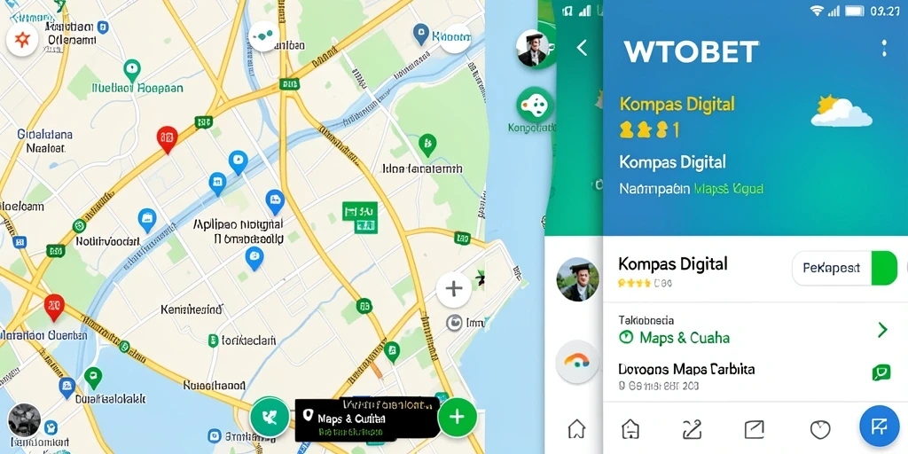 Antarmuka aplikasi Kompas Digital WTOBET yang mudah digunakan.